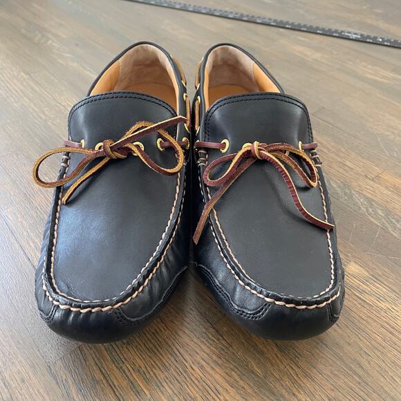 Sperry Gold Cup Men’s 10.5M Leather Loafers Black Brown Driver Moccasins - Picture 4 of 12